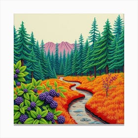 Blackberry Forest Canvas Print