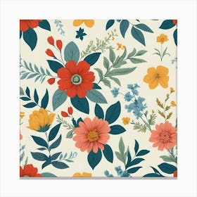 Floral Pattern 47 Canvas Print