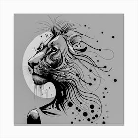 Female lion Canvas Print