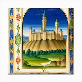 Castle On A Hill Art Canvas Print