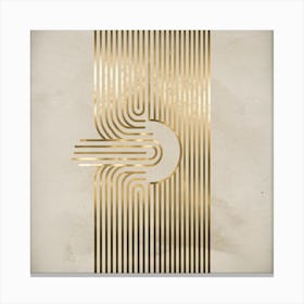 Golden Lines Canvas Print