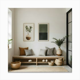 Room With A Bench 2 Canvas Print