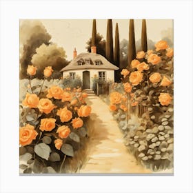 Cottage Garden Canvas Print
