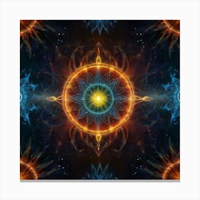 Psychedelic Art Energy auras Canvas Print