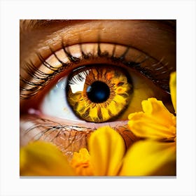 Yellow Eye 6 Canvas Print