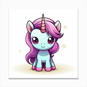 Cute Unicorn 126 Canvas Print