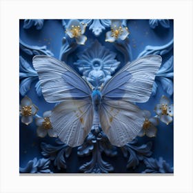 Blue Butterfly 4 Canvas Print