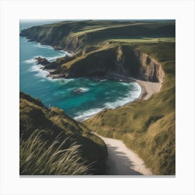 Cliffs Of Cornwall 1 Canvas Print