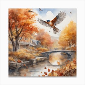 Autumn Bird 1 Canvas Print