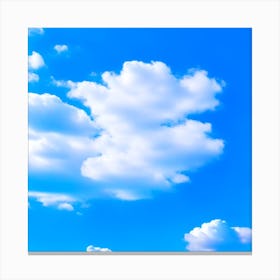 Blue Sky With Clouds 2 Canvas Print