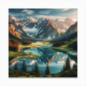 Alpine Lake 2 Canvas Print