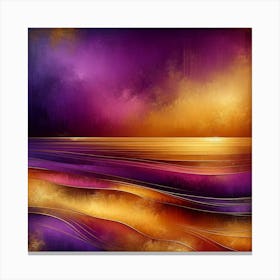 "Vivid Horizons: Dynamic Abstract"  Embrace the dynamic energy of "Vivid Horizons," an abstract digital canvas where bold purples and fiery golds collide. This artwork captures the intensity of a horizon line that blurs the boundaries between day and night. Ideal for the modern art lover, it adds a dramatic flair to any space, inspiring imagination and igniting emotions. Let this piece be the centerpiece of your decor, offering a statement of passion and vibrancy in your personal or professional environment. Canvas Print