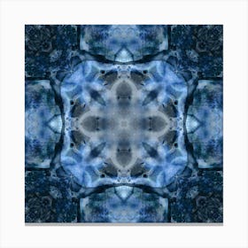 Abstract Pattern Dark Blue Indigo 5 Canvas Print