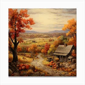 Autumn In The Country Canvas Print