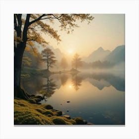 River landscape Canvas Print