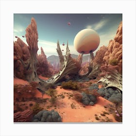 Alien Landscape 1 Canvas Print