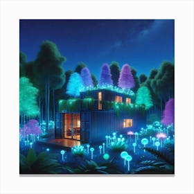 House In The Forest Canvas Print