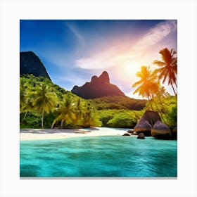 Travel Relaxation Adventure Beach Exploration Leisure Tropical Getaway Scenic Sightseeing (11) Canvas Print