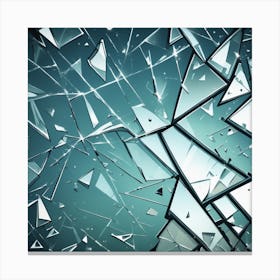 Broken Glass Background 17 Canvas Print