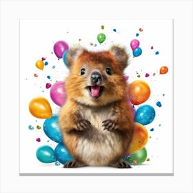 Birthday Koala 1 Canvas Print