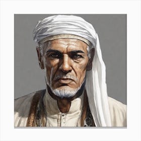 An Old Libyan Warrior Canvas Print