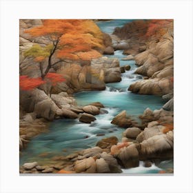 Autumn River Canvas Print