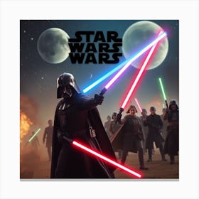 Star Wars The Force Awakens 5 Canvas Print