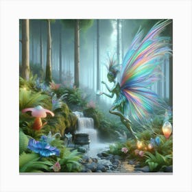 Fairy In The Forest 13 Canvas Print