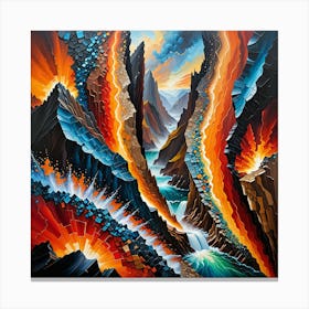 colorful terrain Canvas Print