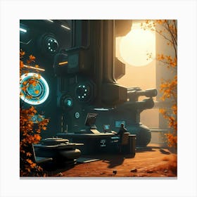 Sci-Fi Setting Canvas Print