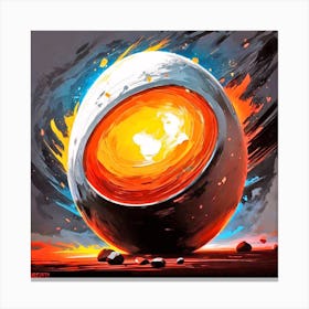 Egg Of Fire 1 Canvas Print