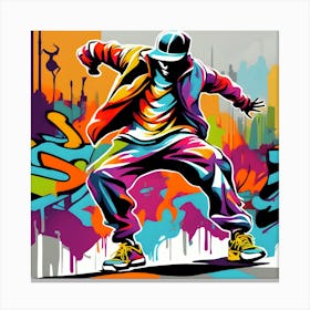 Graffiti Dancer 2 Canvas Print