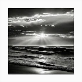 Sunset At The Beach 433 Canvas Print