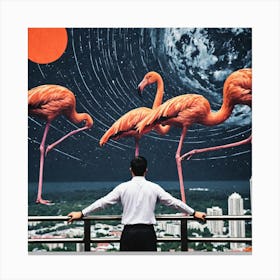 Flamingos 1 Canvas Print