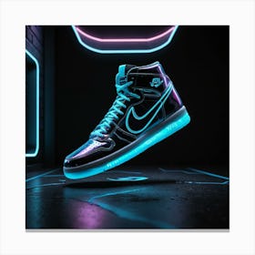 Nike Dunk High Neon 1 Canvas Print