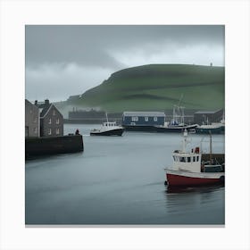 Fishing Boats In Ireland Canvas Print