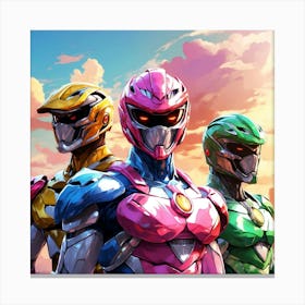 Power Rangers 1 Canvas Print