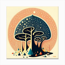 Tree In The Forest Canvas Print