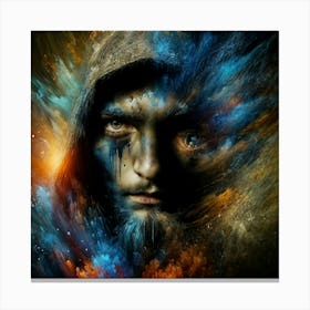 Man In The Hood Canvas Print