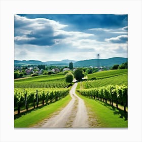 Plant Green Tree Grass Texture Scenic Rural City Farm Building Lane Road Background Clo 2 1 Canvas Print