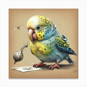 Budgie Bird 3 Canvas Print