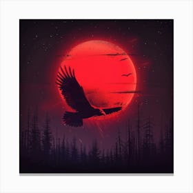 Eagle In Flight Canvas Print