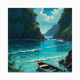 Boat In The Water Canvas Print