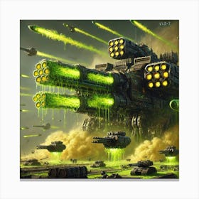 Vxs 7 Acidic Juggernaut Acidic Artillery Converted Canvas Print