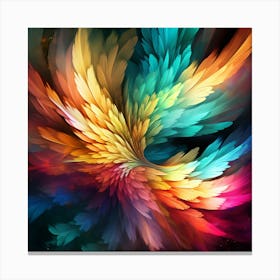 Colorful Wings Canvas Print