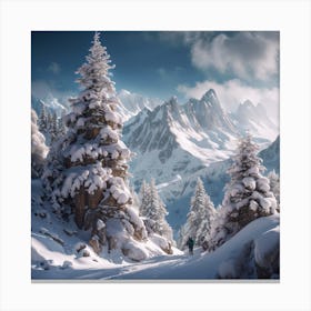 Winter Landscape Canvas Print