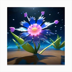 Flower In The Sky Canvas Print