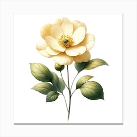 Peony Flower Canvas Print