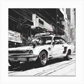 Ninja Car Canvas Print