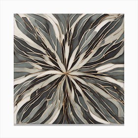 Abstract Flower Wall Art Canvas Print